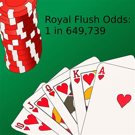 poker royal flush on the table